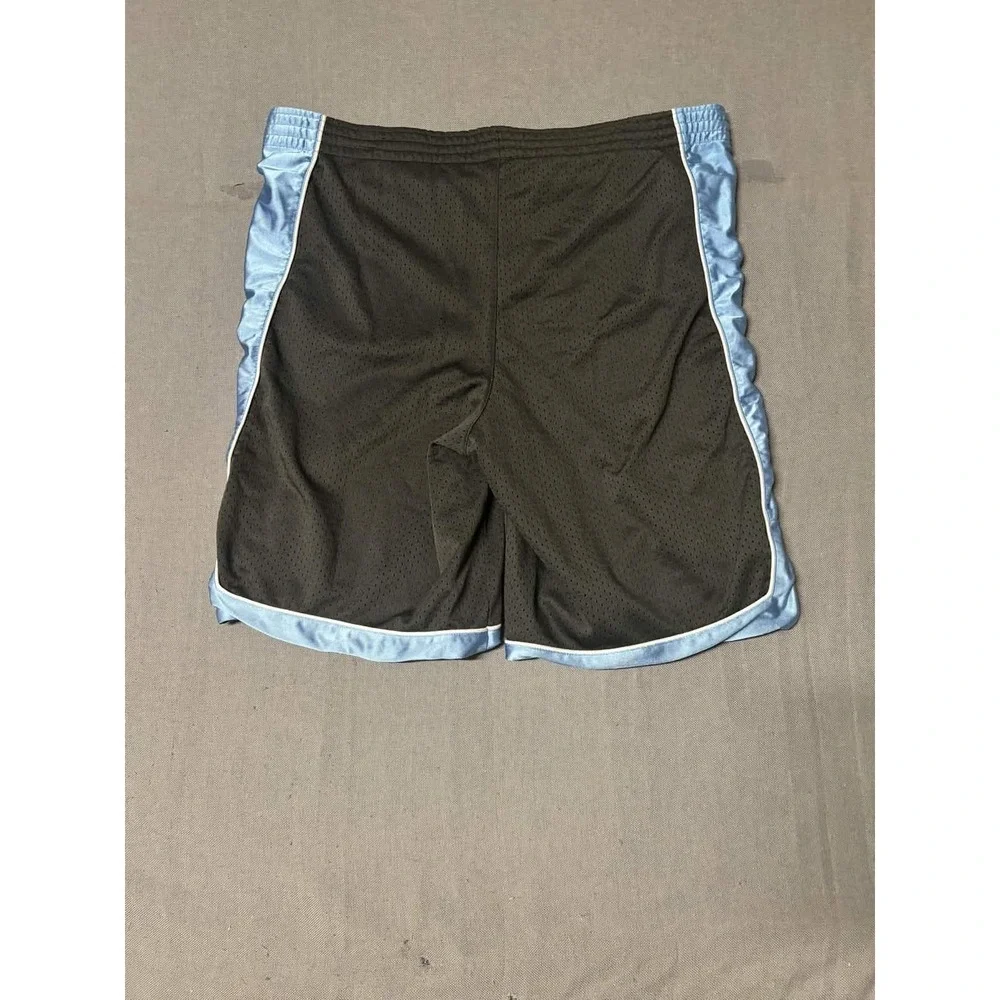 Nike Mens Athletic Mesh Shorts XL Black Blue Basketball Activewear 10in Inseam